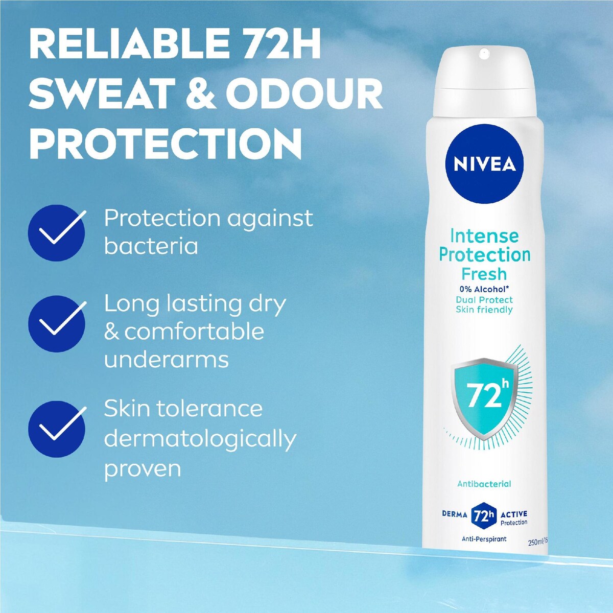 Nivea Intense Protection Deodorant Spray Fresh 250ml