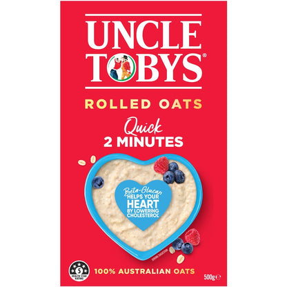 Uncle Tobys Rolled Oats Quick Porridge 500g