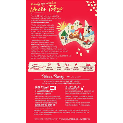 Uncle Tobys Rolled Oats Quick Porridge 500g