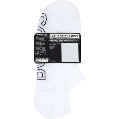 Bonds Mens Lightweight No Show Socks Size 11-14 Assorted 4 Pack