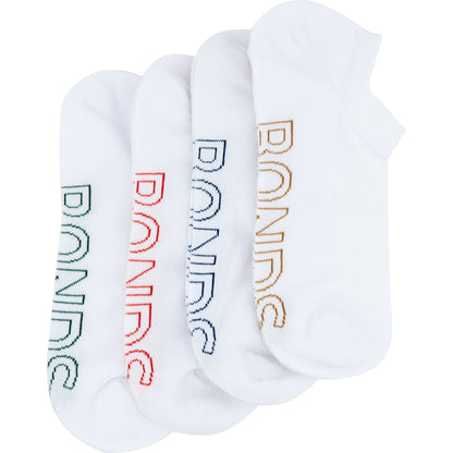 Bonds Mens Lightweight No Show Socks Size 11-14 Assorted 4 Pack