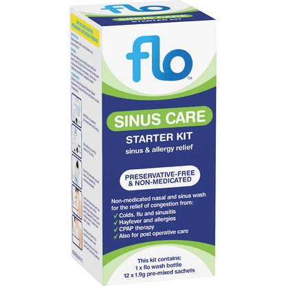 Flo Sinus Care Starter Kit With 12 Sachets & Bottle Each