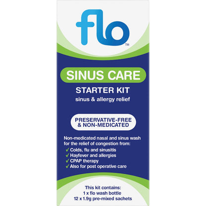 Flo Sinus Care Starter Kit With 12 Sachets & Bottle Each