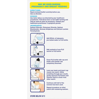 Flo Sinus Care Starter Kit With 12 Sachets & Bottle Each