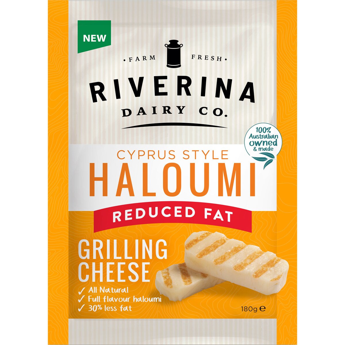Riverina Greek Style Haloumi Reduced Fat 180g