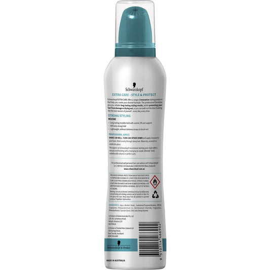 Schwarzkopf Extra Care Hair Styling Strong Styling Mousse 150g