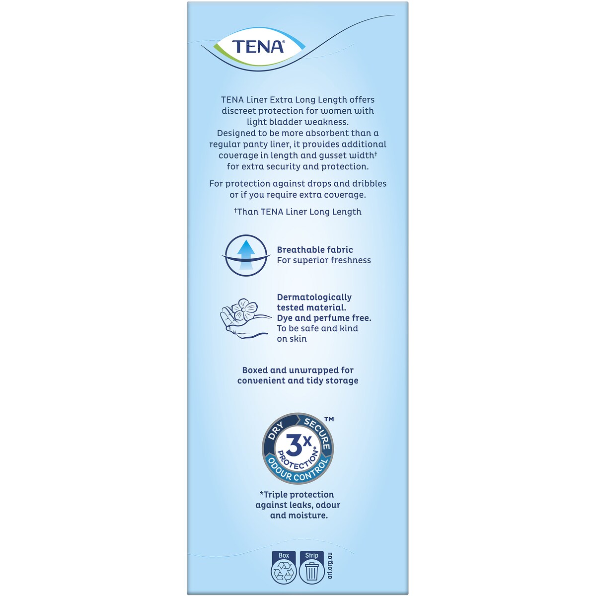 Tena Liners Extra Long 24 Pack