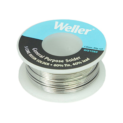 Weller 60/40 Rosin Core Solder - 1.0mm - 85g