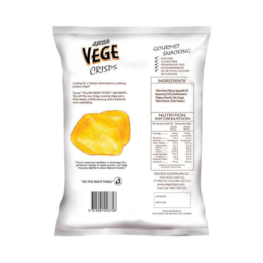 Vege Chips Deli Crisps Yellow Sweet Potato - 100g