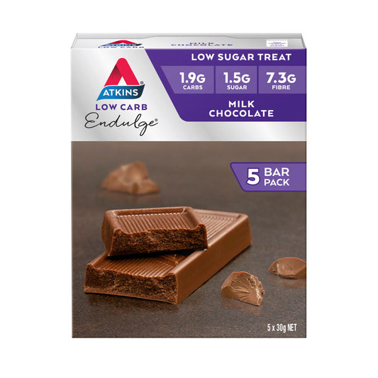 Atkins Low Carb Endulge Bar Milk Chocolate 5x30g - 150g