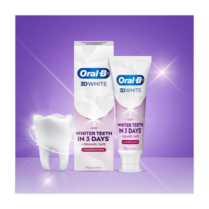 Oral B 3dwhite Luxe Glamorous Whitening Toothpaste - 95g