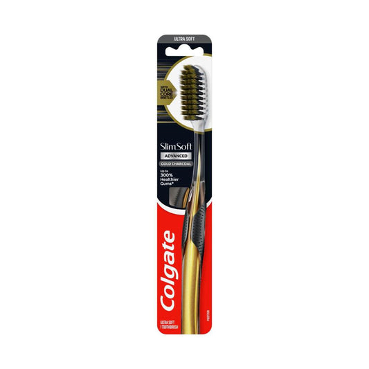 Colgate Slim Soft Advanced Charcoal Ultra Soft Toothbrush - 1 Pack