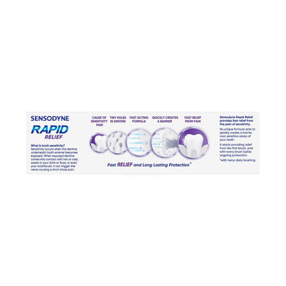 Sensodyne Rapid Relief Sensitive Toothpaste Cool Mint - 100g