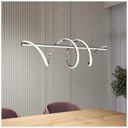 Artika Coda LED Pendant Chrome 5CCT Adjustable PDT-CDA5C-C6CH