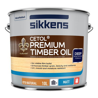 Sikkens Cetol Premium Timber Oil Natural - 10L