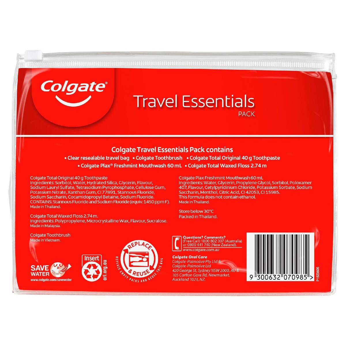 Colgate Travel Pack Toothbrush & Toothpaste Each