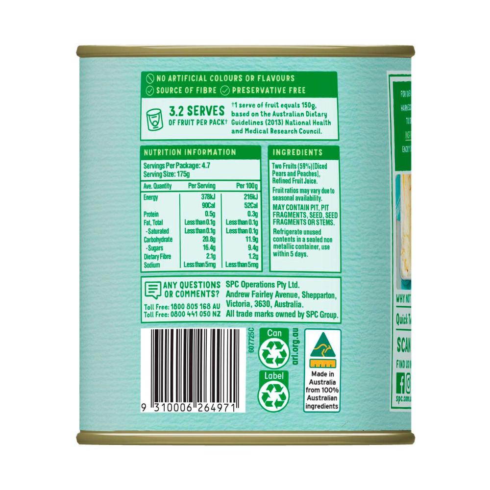 SPC Diced Two Fruits in Natural Juice Canned - 825g