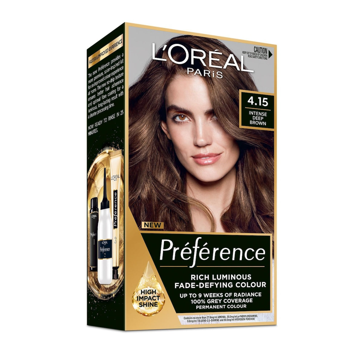 Loreal Paris Preference Hair Colour 4.15 Intense Deep Brown Each