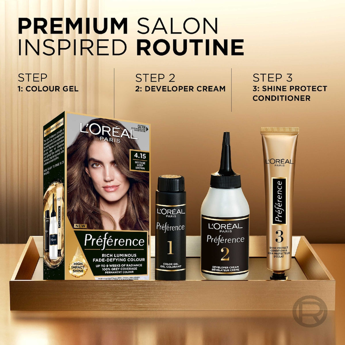 Loreal Paris Preference Hair Colour 4.15 Intense Deep Brown Each