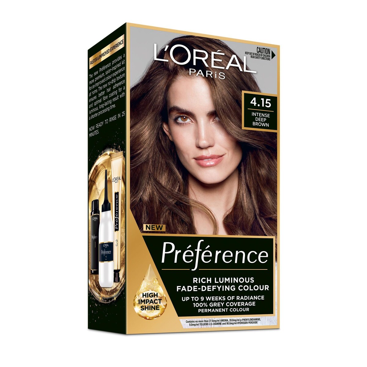 L'oreal Paris Preference 4.15 Rome Deep Brown Each