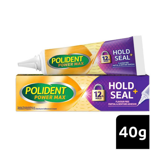 Polident Hold And Seal Adhesive Cream For Dentures And Partials - 40g