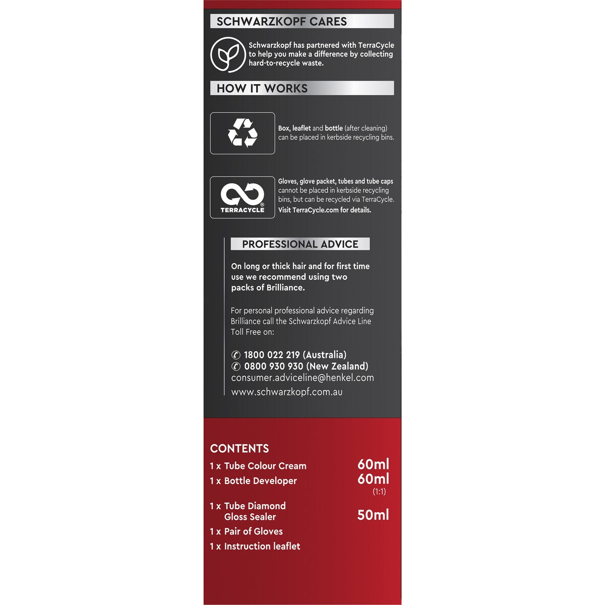 Schwarzkopf Brilliance Brown Hair Dye L75 Brown Sugar Hair Colour each