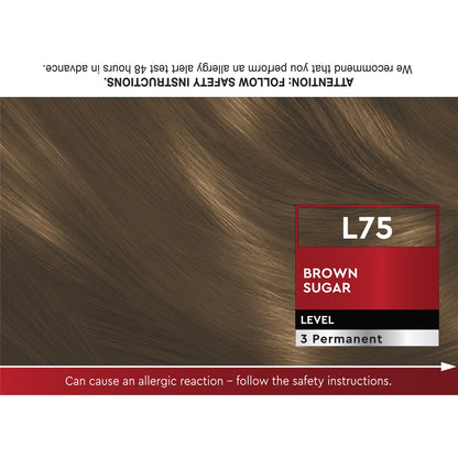Schwarzkopf Brilliance Brown Hair Dye L75 Brown Sugar Hair Colour each