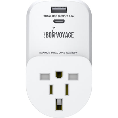 Crest Inbound Adaptor USA UK SGP Dual USB 3.5A Fast Charge each