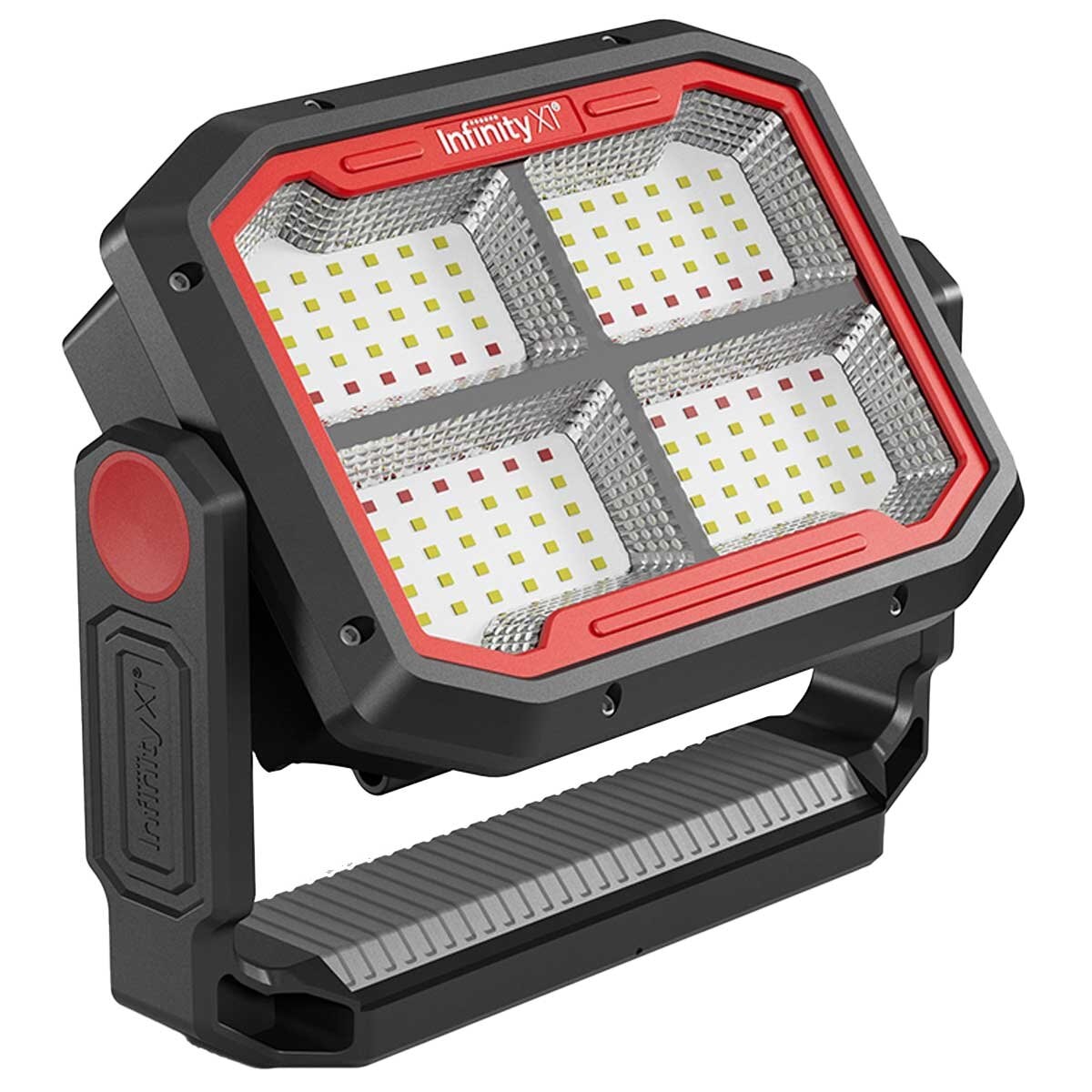 Infinity X1 Dual Powered Solar Work Light 3000 Lumen with Adjustable Kelvin Settings, Dual Charging, Magnet Handle, and Foldable Hook