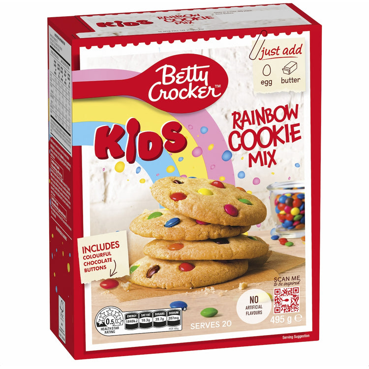 Betty Crocker Rainbow Cookie Mix Cookie Mix 495g