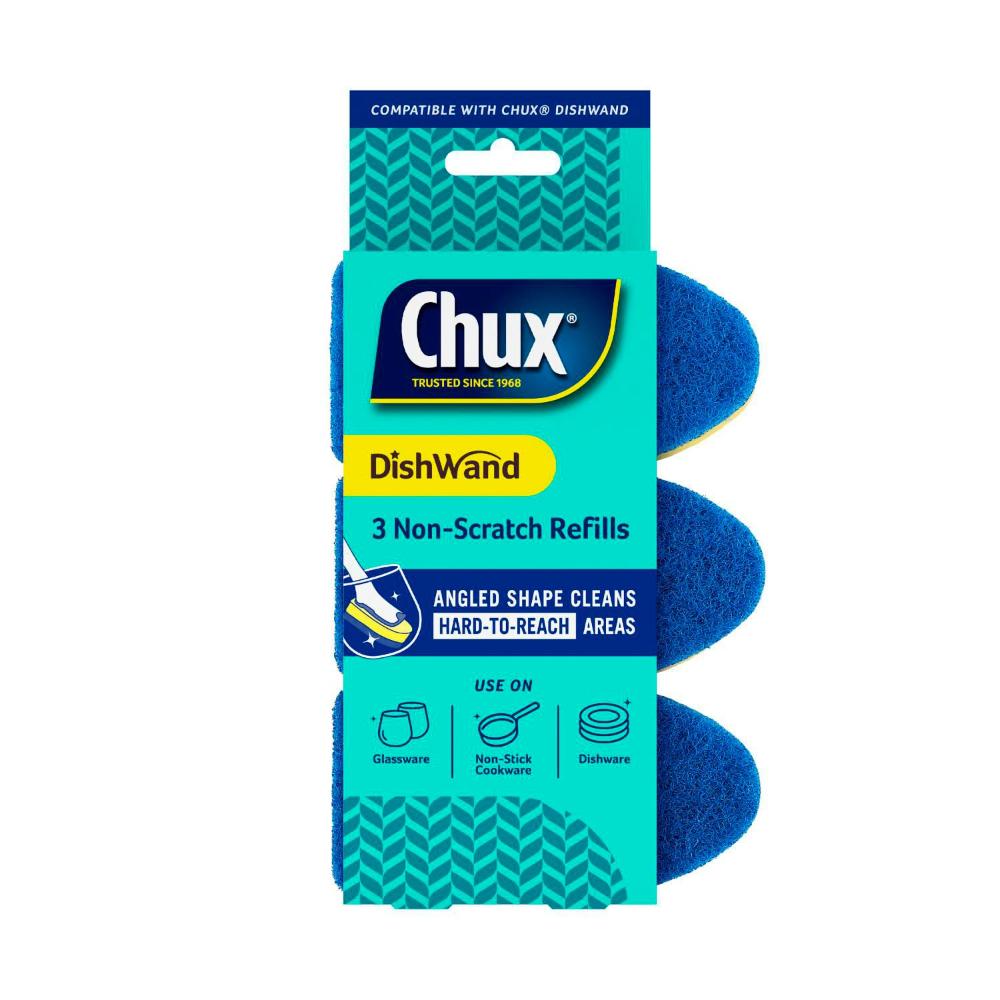 Chux Non-scratch Dishwand Refills - 3 pack