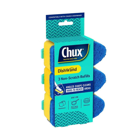 Chux Non-scratch Dishwand Refills - 3 pack