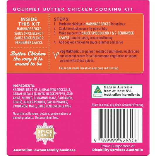 Spicecraft Gourmet Butter Chicken Cooking Kit 24g