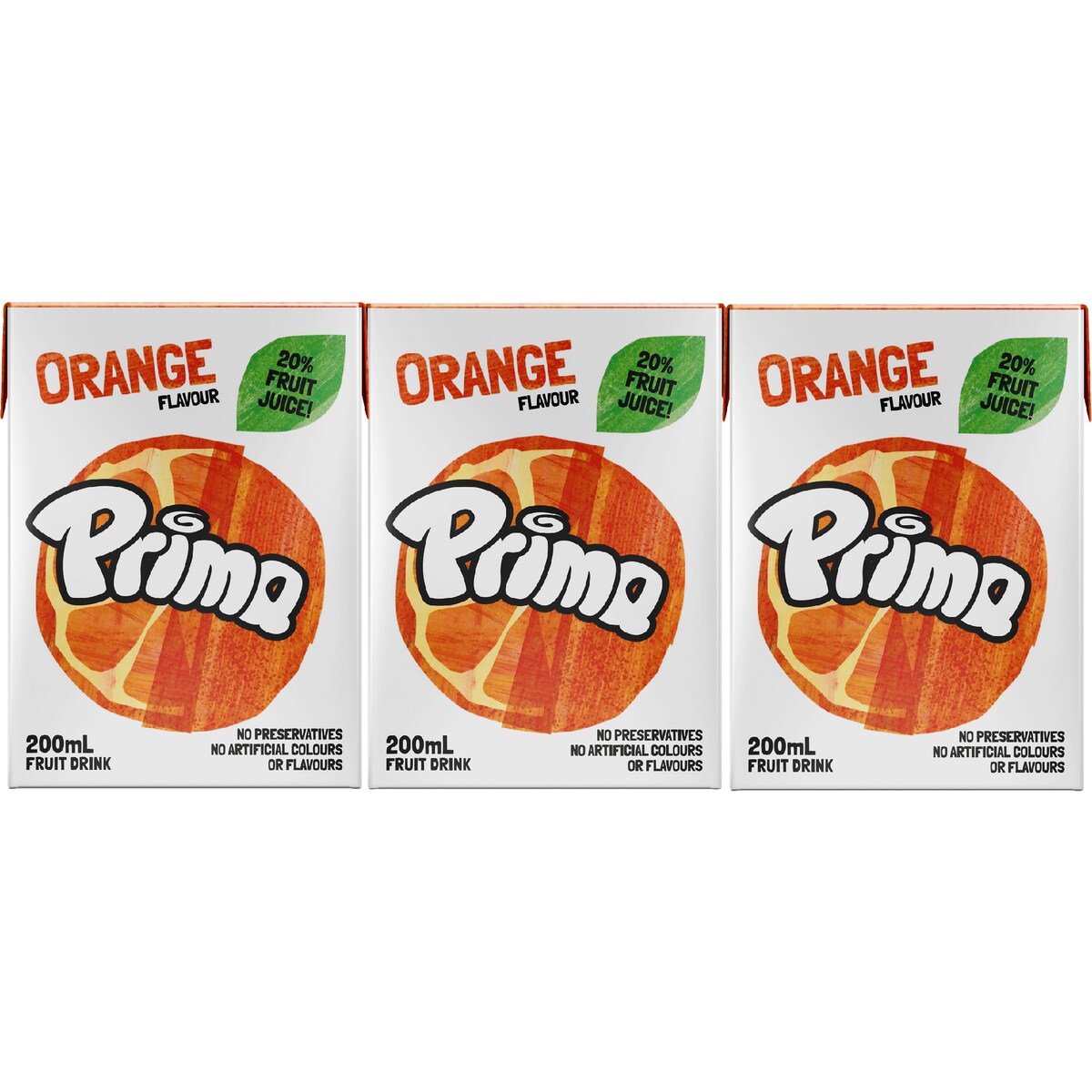 Prima Orange Fruit Drink 6x200ml