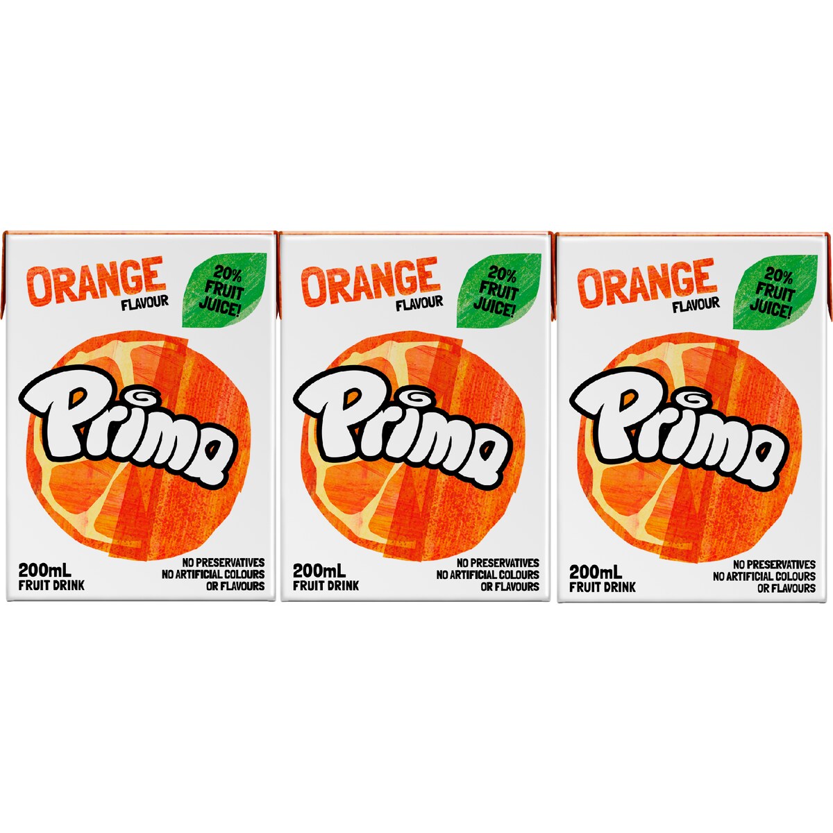 Prima Orange Fruit Drink 6x200ml