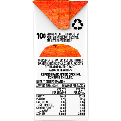 Prima Orange Fruit Drink 6x200ml