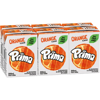 Prima Orange Fruit Drink 6x200ml