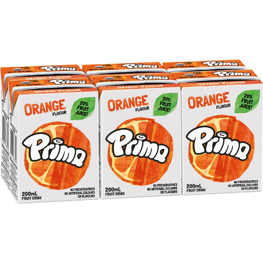 Prima Orange Fruit Drink 6x200ml