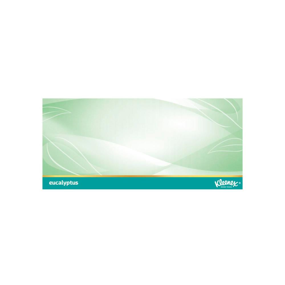 Kleenex 3ply Wellbeing Facial Tissues Eucalyptus - 140 pack