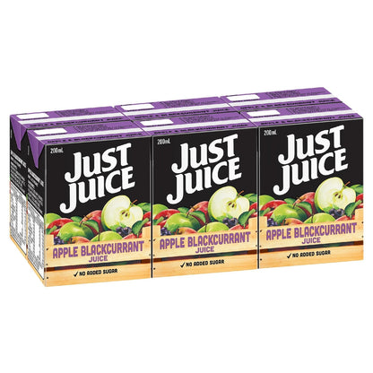 Just Juice Apple & Blackcurrant Juice 6x200ml