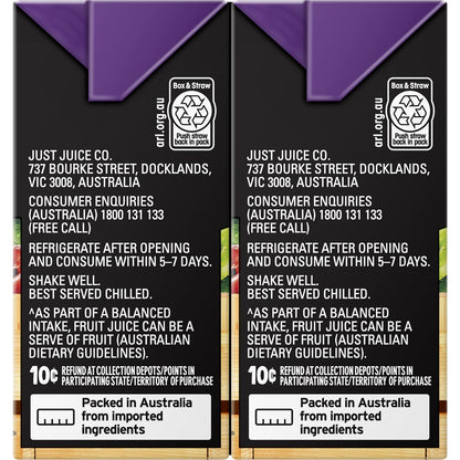 Just Juice Apple & Blackcurrant Juice 6x200ml