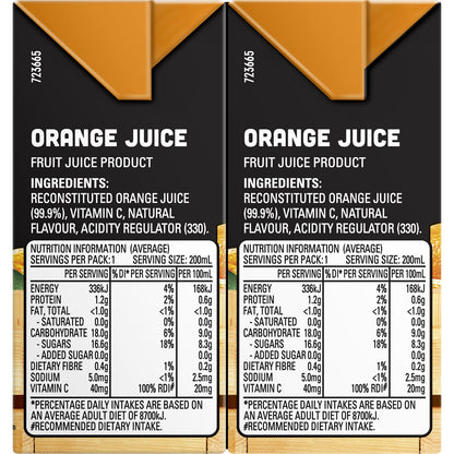 Just Juice Orange Juice 6x200ml