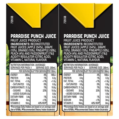 Just Juice Paradise Punch 6x200ml