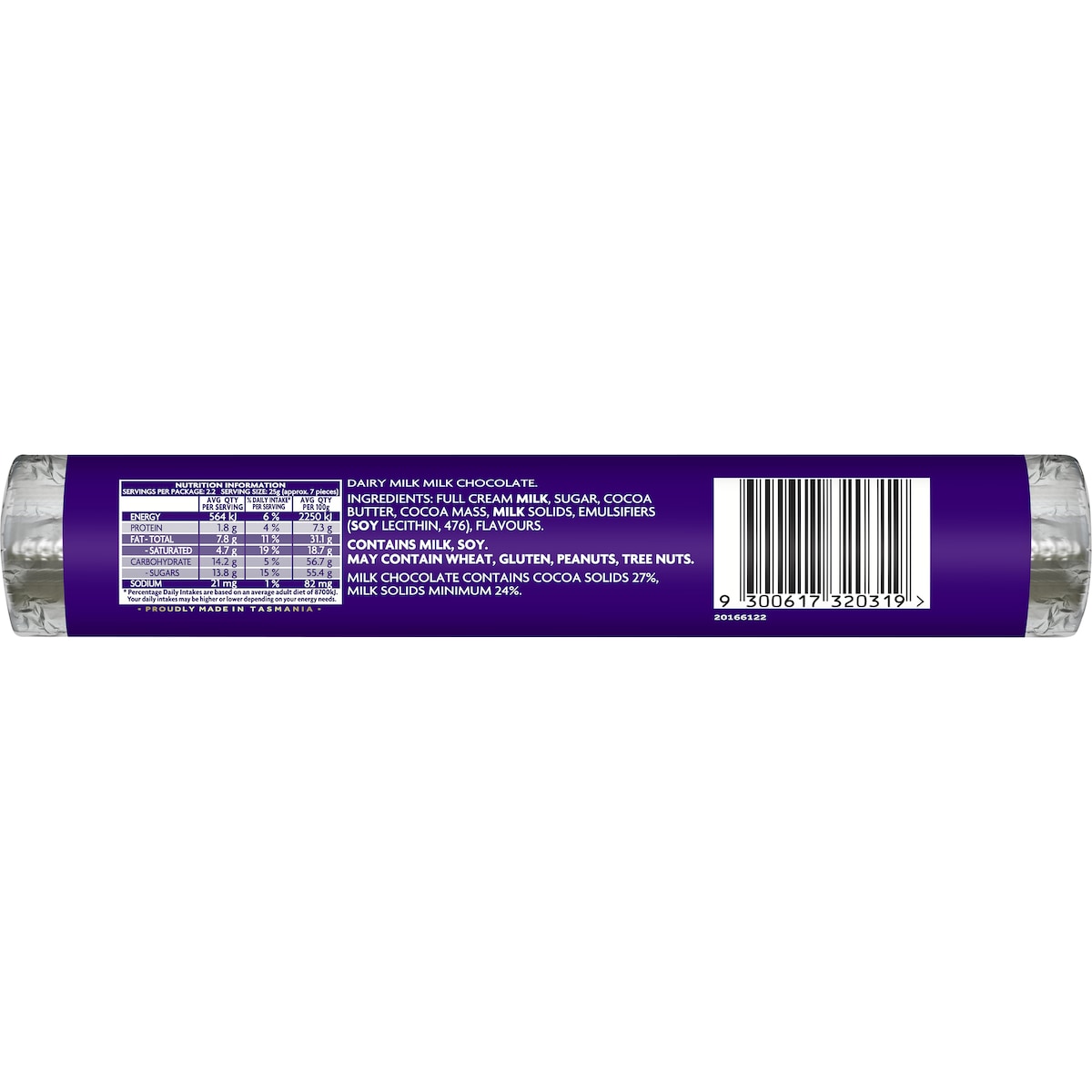 Cadbury Dairy Milk Chocolate Bar Roll 55g