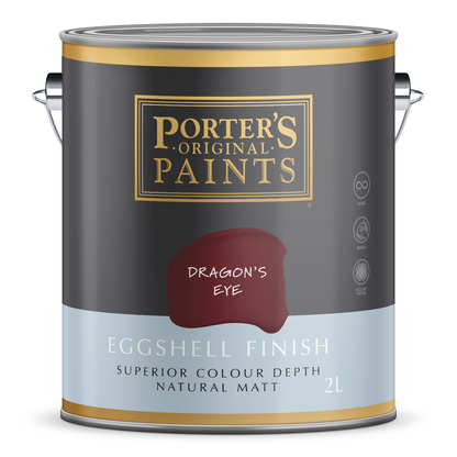 Porter's Dragon's Eye Eggshell Finish Washable Paint - 2L