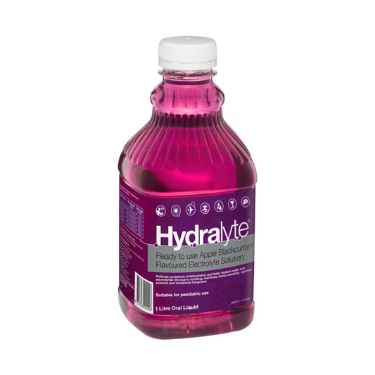 Hydralyte Apple And Blackcurrant Rtd Liquid - 1L