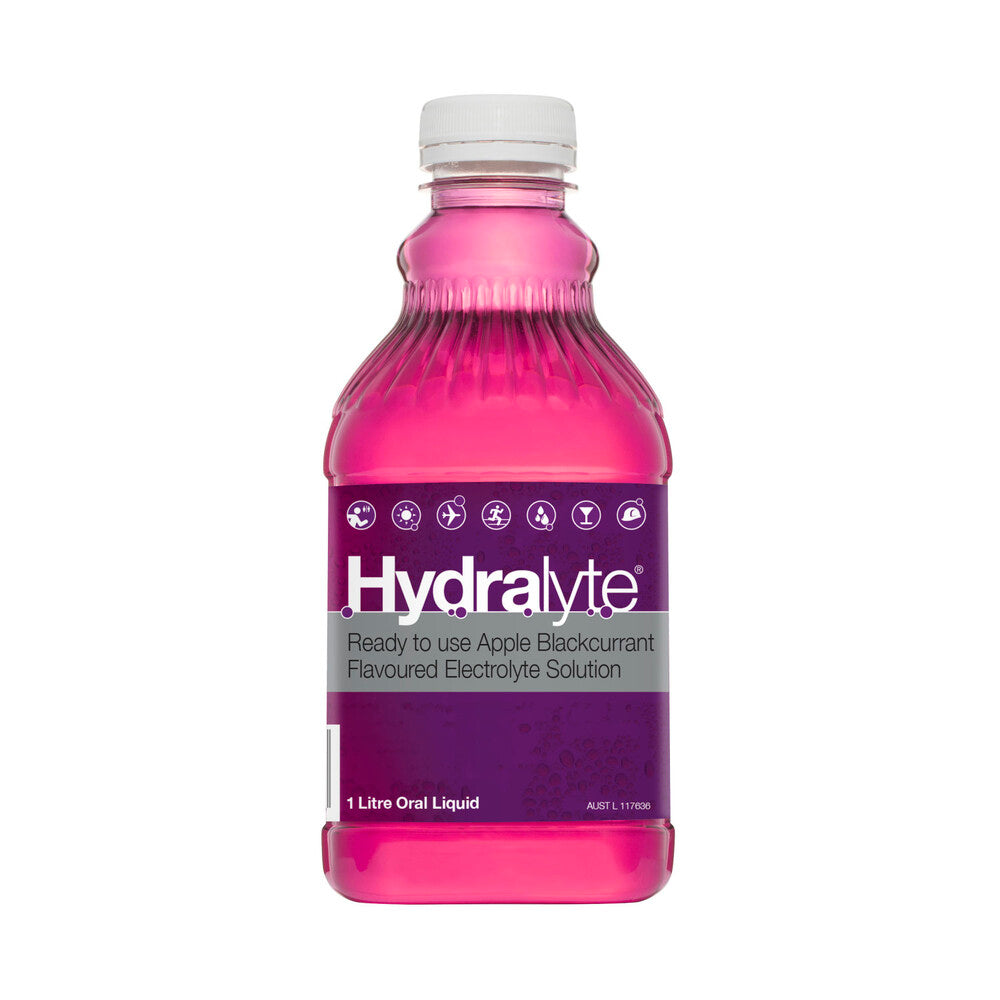 Hydralyte Apple And Blackcurrant Rtd Liquid - 1L