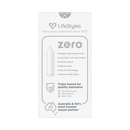 LifeStyles Uber Thin Zero Condoms - 10 pack