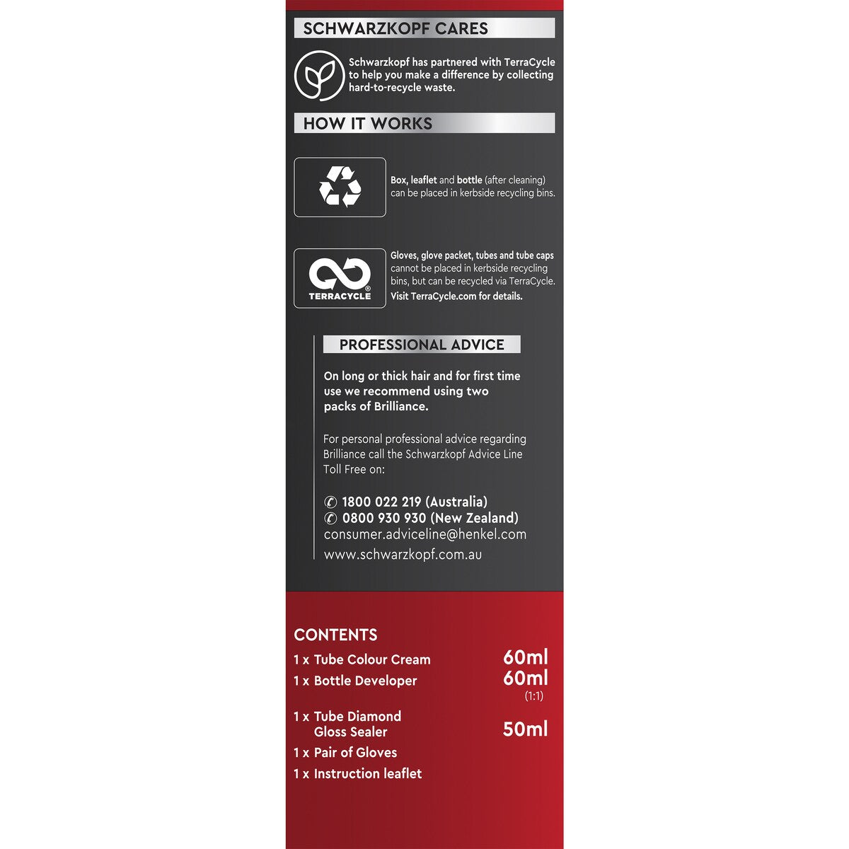 Schwarzkopf Brilliance Brown Hair Dye L68 Cinnamon Brown Hair Colour each