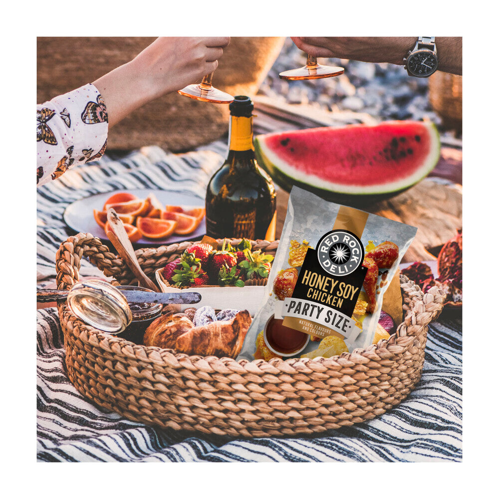 Red Rock Deli Potato Chips Party Bag Honey Soy & Chicken - 290g